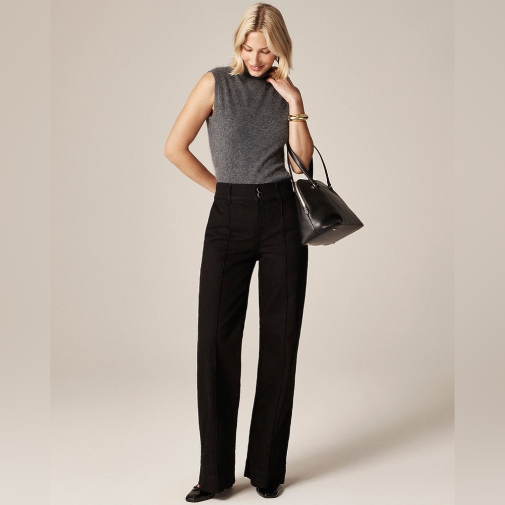 J Crew Denim trouser jean with stacked buttons CP283